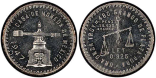 Onza prueba 1947 Mexico