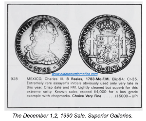 Monedas con ensayadores raras.